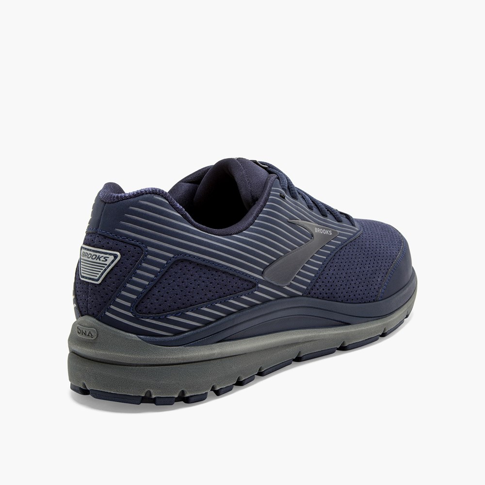 Chaussure Running Brooks Addiction Walker Suede Bleu Marine Bleu Marine Homme | RFF-8636789